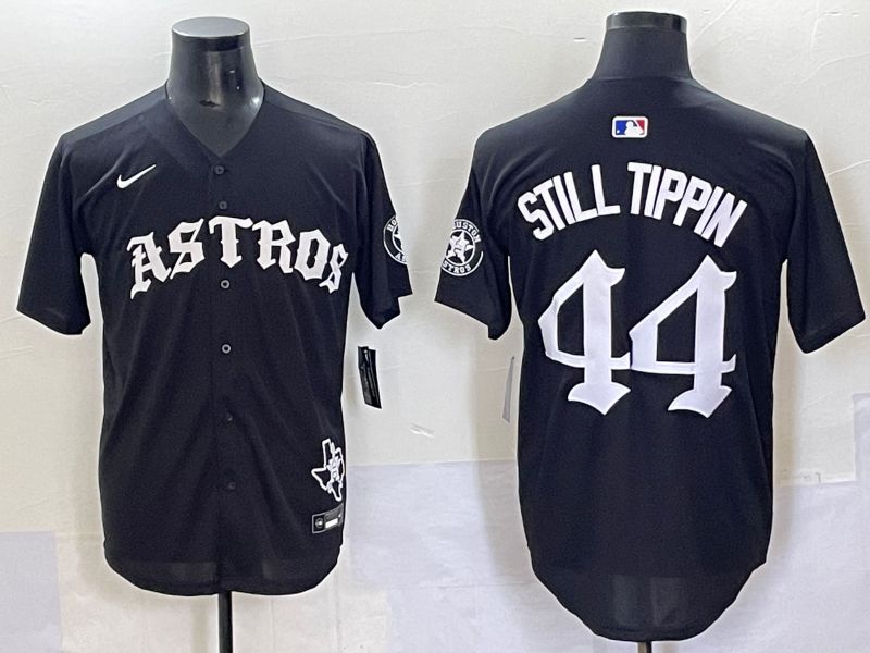 Men 2025 Houston Astros 44 Still Tippin Black Seven generations Joint Name Nike MLB Jersey style 1
